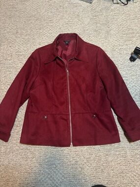Index Classic Women's Zip-Front Jacket - Burgundy